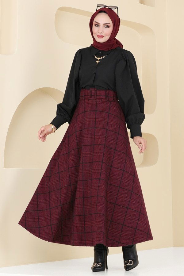 Skirts 22007UKB139 Burgundy - 2