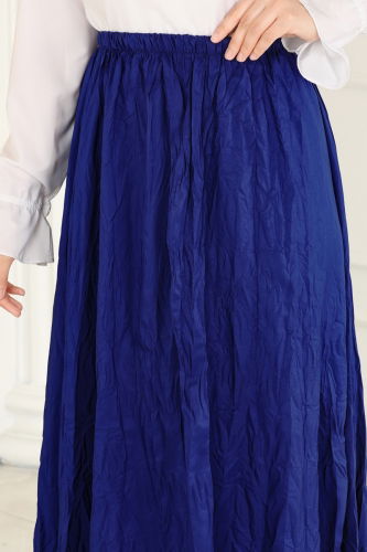 moda selvim Skirts 3019BLU797 Navy Blue - Thumbnail