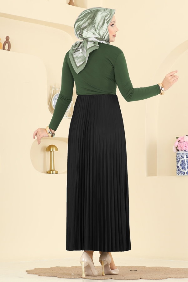 Skirts 4537BRZ597 Black - Moda Selvim