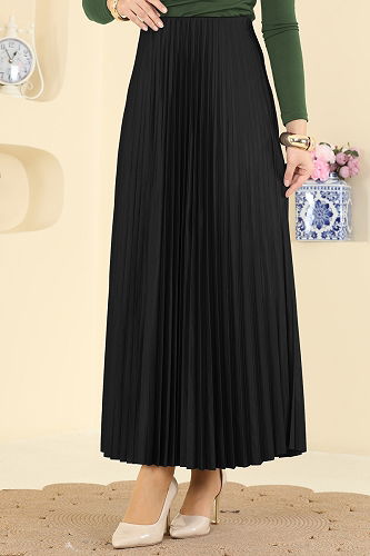 moda selvim التنانير أسود 4537BRZ597 - Thumbnail