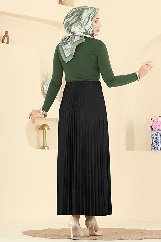 moda selvim التنانير أسود 4537BRZ597 - Thumbnail