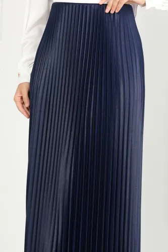 moda selvim Skirts 460MP806 Navy Blue - Thumbnail