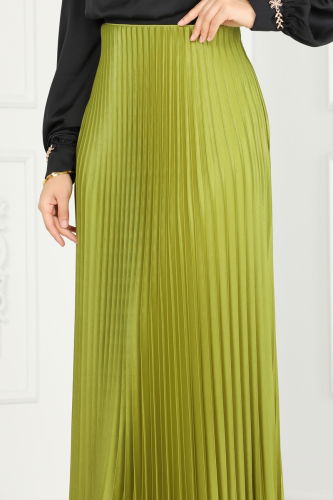 moda selvim Skirts 460MP806 Petroleum Green - Thumbnail