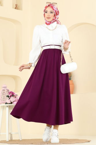 E.R.K. - Skirts 5014ERK1158 Damson