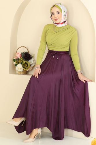 B.R.Z - Skirts 60689BRZ597 Burgundy