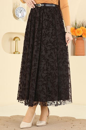 moda selvim التنانير بني 756OZN1046 - Thumbnail