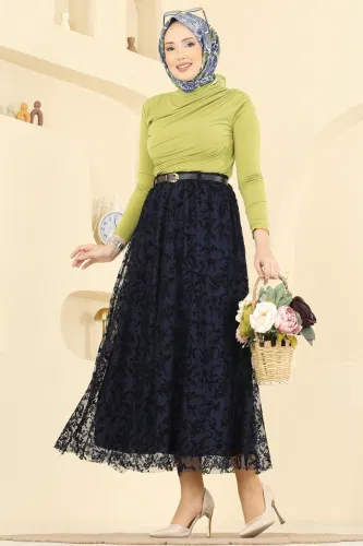 O.Z.N. - Skirts 756OZN1046 Navy Blue