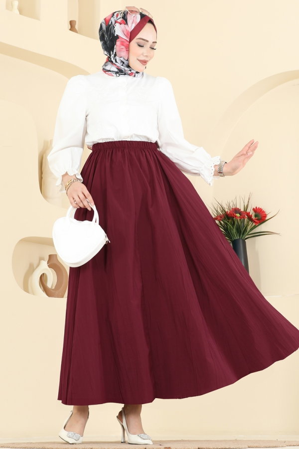 Modaselvim Skirt Skirts 770OZN1046 Burgundy