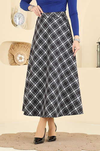 moda selvim Skirts 8034TEG847 Black - Thumbnail