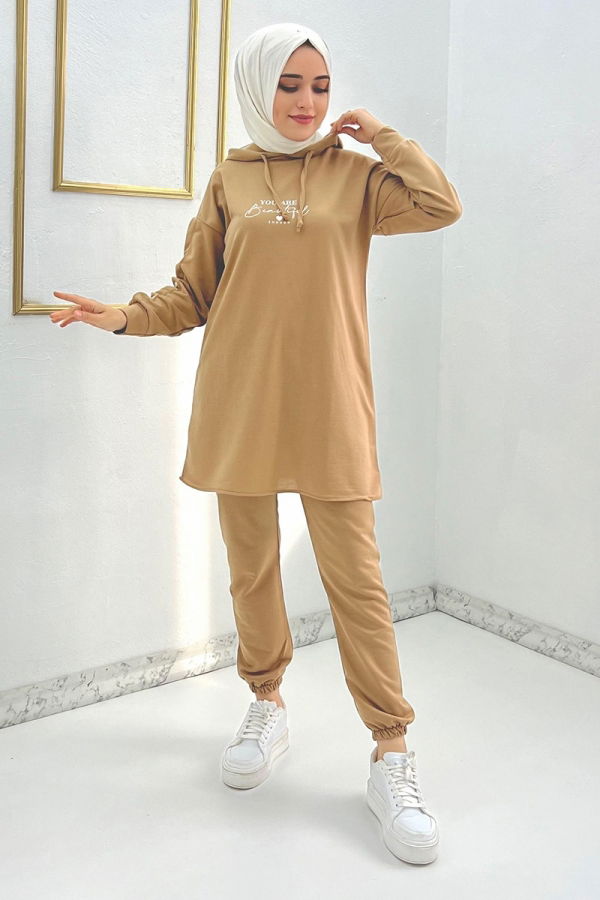 Modaselvim Kombin Spor Tesettür Takım ZNK5577-M Vizyon