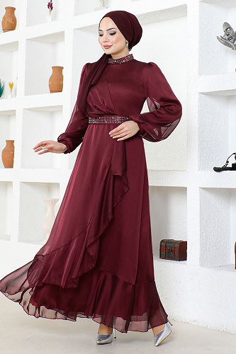 moda selvim أبييEND5608-M بوردو - Thumbnail