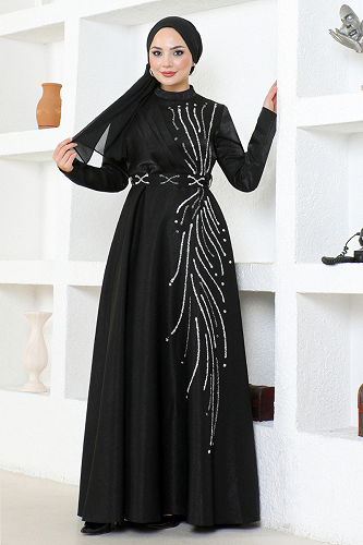 moda selvim أبييLPN6067-M أسود - Thumbnail