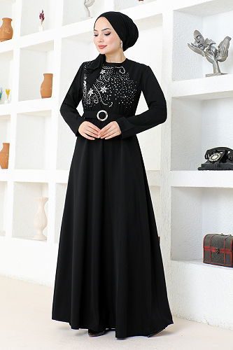 moda selvim أبييSHD5387-M أسود - Thumbnail