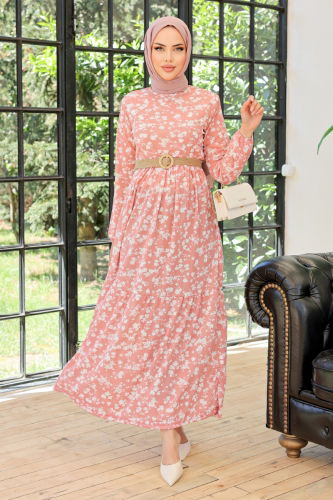 MRV A.N.T. - Straw Belt Dress ANT553-M Powder