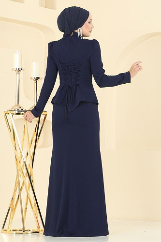 moda selvim SUAL Taş Detaylı Abiye Takım 5419D170 Laci - Thumbnail