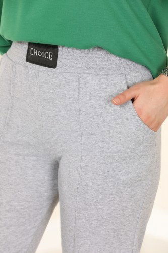 moda selvim Sweatpants 2265AYD574 Gray - Thumbnail