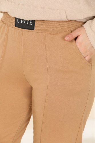 moda selvim 2265AYD574 لحمي بنطال رياضي - Thumbnail