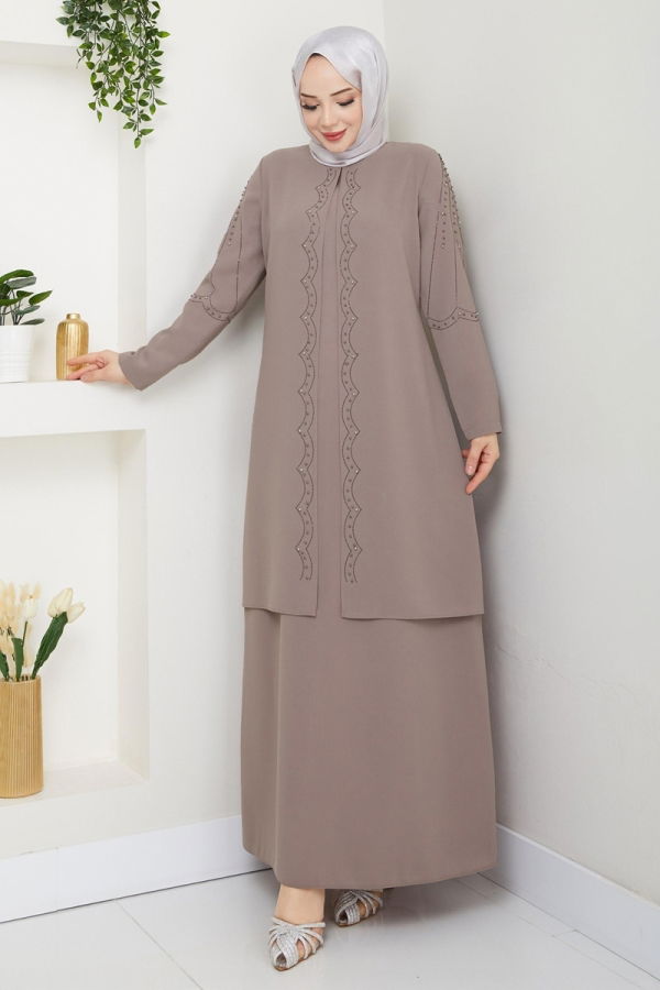 Modaselvim ABİYE Taş Detay Abiye Elbise 2009OZT1013 Vizyon