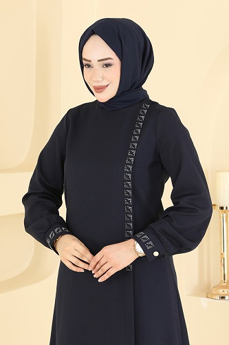 moda selvim Taş Detaylı 2 li Takım 24043UKB139 Laci - Thumbnail