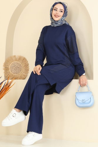 A.Y.D. - Taş Detaylı İki İplik Takım 2744AYD574 Laci