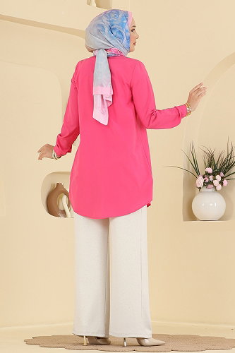 moda selvim Taş Detaylı Modal Pantolon 5674ZNNK1102 Taş - Thumbnail