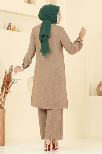 moda selvim Taş Detaylı Sofia Takım 445DVL817 Vizyon - Thumbnail