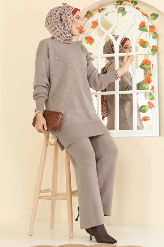 M.T. - Taş Detaylı Triko Takım 1209MT581 Vizyon