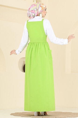 moda selvim Terikoton 2 li Jile Takım 348ASN888 Fıstık Yeşili - Thumbnail