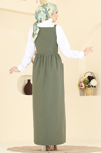 moda selvim Terikoton 2 li Jile Takım 348ASN888 Haki - Thumbnail