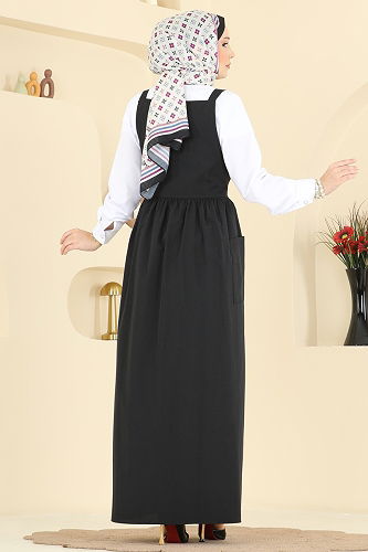 moda selvim Terikoton 2 li Jile Takım 348ASN888 Siyah - Thumbnail