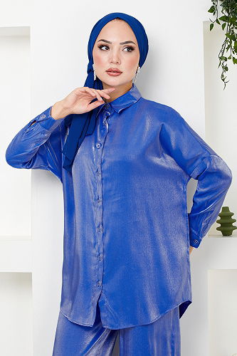 moda selvim طقم 4702ZNK903-M ازرق - Thumbnail