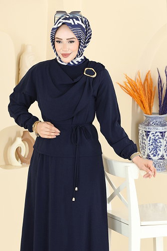 moda selvim Toka Detaylı 2 li Takım 2663MSZ1172 Laci - Thumbnail