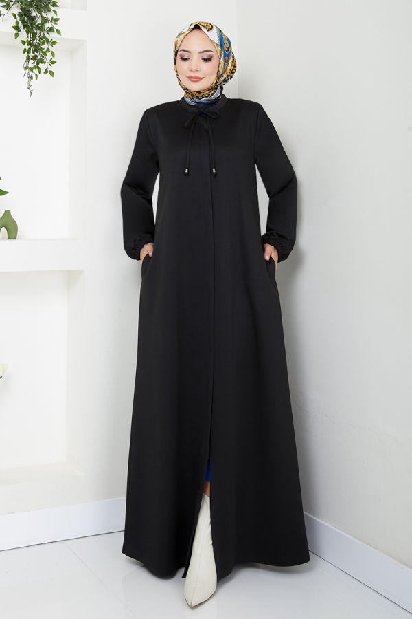 Modaselvim NET 20%+20% DISCOUNT IN THE CARD Topcoat 0132HMY948-M Black