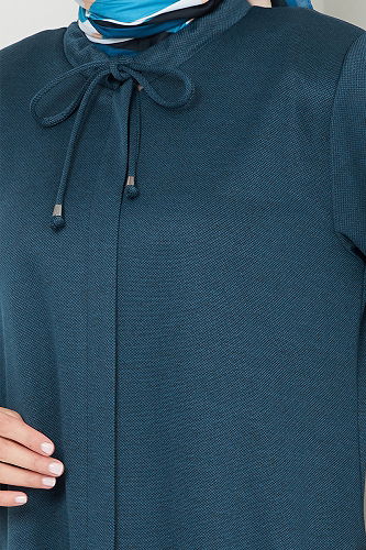 moda selvim Topcoat 0132HMY948-M Petroleum - Thumbnail