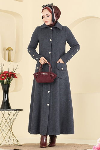 moda selvim Topcoat 1983TRT545 Anthracite - Thumbnail