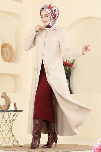 moda selvim Topcoat 1983TRT545 Stone - Thumbnail