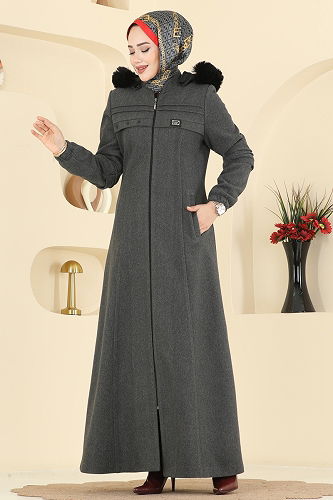 moda selvim Topcoat 2076OZT1013 Anthracite - Thumbnail