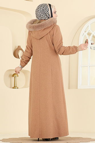 moda selvim Topcoat 2076OZT1013 Tan - Thumbnail