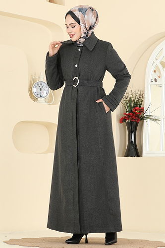 moda selvim Topcoat 2078OZT1013 Anthracite - Thumbnail