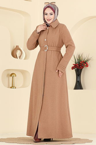 moda selvim Topcoat 2078OZT1013 Tan - Thumbnail