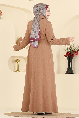 moda selvim Topcoat 2078OZT1013 Tan - Thumbnail