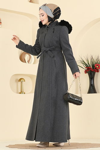 moda selvim Topcoat 2080OZT1013 Anthracite - Thumbnail