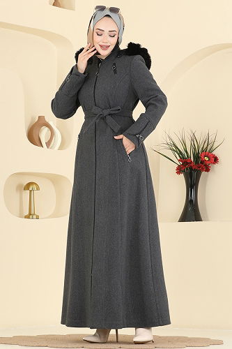 moda selvim Topcoat 2080OZT1013 Anthracite - Thumbnail