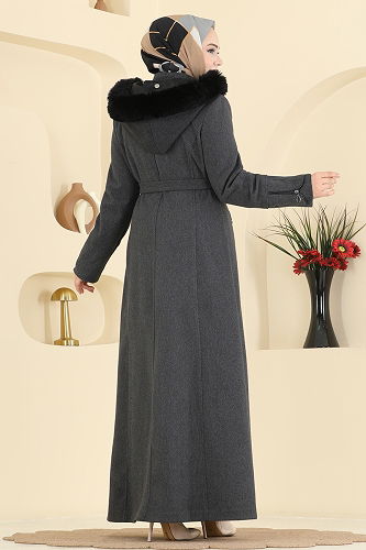 moda selvim Topcoat 2080OZT1013 Anthracite - Thumbnail