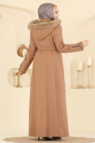 moda selvim Topcoat 2080OZT1013 Tan - Thumbnail