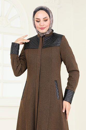 moda selvim Topcoat 2250EDM718 Tan - Thumbnail