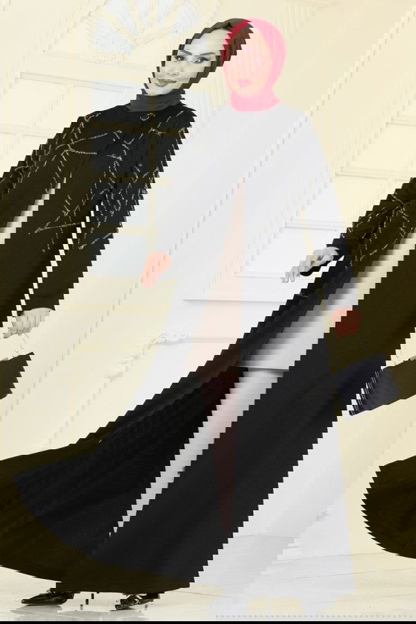 Modaselvim خصم صافٍ20%+20% في سلة التسوق معطف أسود 2263EDM718