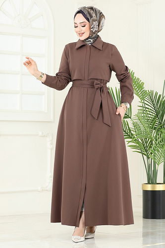 moda selvim Topcoat 2630SL432 Light Brown - Thumbnail