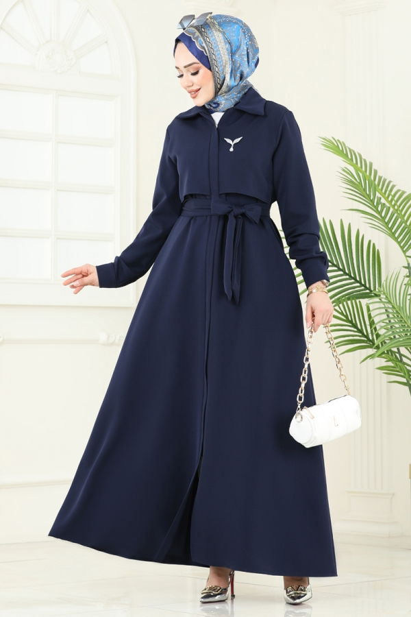 Modaselvim Topcoat / Puffer Topcoat 2630SL432 Navy Blue