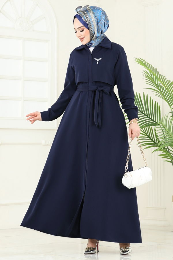Modaselvim Topcoat / Puffer Topcoat 2630SL432 Navy Blue